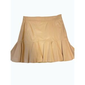 Derek Lam 10 Crosby Leather Mini Skirt Nude - Mediumt Tan Size 0